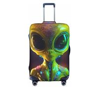 YKJJFVZ Alien Planet Print Maleta Protector Para Viajes,Elegante Y Protector Bolsa Cubiertas Para Equipaje, Blanco 1, XL