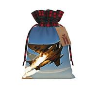 YKJJFVZ aviones de combate impresión cordón bolsas de regalo bolsas de regalo Navidad regalos navideños regalos fiesta