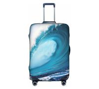 YKJJFVZ Big Ocean Wave Hd Print Protector de equipaje para viajes, elegantes y protectoras, Blanco 1, XL