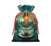 YKJJFVZ Biología abstracta química 4 impresión versátil regalo de Navidad Bolsas con cordón, tela de yute, bolsas de caramelo