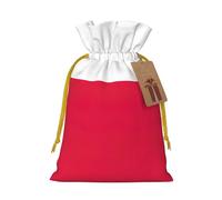 YKJJFVZ Bolsas de regalo con cordón de tamaño mediano con estampado de bandera polaca, bolsas de joyería para caramelos, regalos de boda, Navidad