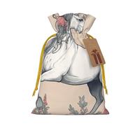YKJJFVZ Bolsas de regalo con cordón de tamaño mediano con estampado de unicornio de cuento de hadas, bolsas de joyería para caramelos, regalos de boda, Navidad