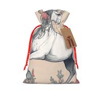 YKJJFVZ Bolsas de regalo con cordón de tamaño mediano con estampado de unicornio de cuento de hadas, bolsas de joyería para caramelos, regalos de boda, Navidad