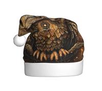 YKJJFVZ Búho propinas imprimir sombrero de Navidad adulto vacaciones sombrero Unisex, Año Nuevo Navidad sombrero fiesta
