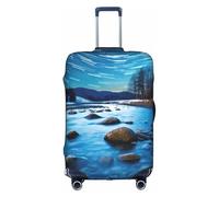 YKJJFVZ Cool Star River imprimir protector de maleta para viajes, elegante y protector cubre para equipaje, Blanco 1, L