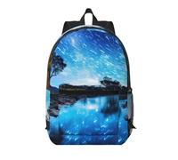 YKJJFVZ Cool Star River Print Elegante Mochila, Mochila De Viaje, Mochila de Trabajo, Mochila Ligera, Negro, Talla Única, Negro, Rozmiar Uniwersalny, Negro 1, Rozmiar uniwersalny