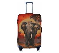 YKJJFVZ Elefante Puesta De Sol Estampado Maleta Protector Para Viaje,Elegante Y Protector Bolsa Cubiertas Para Equipaje, Blanco, Pequeño, Blanco 1, S