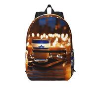YKJJFVZ Elegante mochila con bandera israelí,Mochila de viaje,Mochila para trabajo,Mochila ligera, Negro, Talla única, Negro 1, One Size
