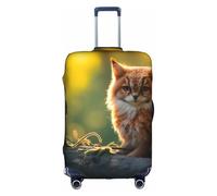 YKJJFVZ Fox Bird Print Maleta Protector para viajes, fundas de equipaje elegantes y protectoras, blanco, XL, XL, Blanco 1, XL