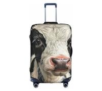 YKJJFVZ Funda de equipaje con estampado de vaca linda, elegante y protectora, Blanco 1, L