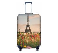 YKJJFVZ Hermosa Torre Eiffel París Impresión Maleta Protector Para Viaje,Elegante Y Protector Bolsa Cubiertas Para Equipaje, Blanco 1, M