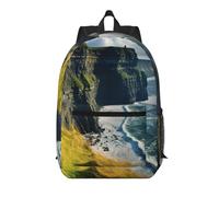 YKJJFVZ Ireland Outdoors County Clare The Cliffs Print Elegante Mochila, Mochila de viaje, Mochila de trabajo, Mochila ligera, Negro, Talla única, Negro, Rozmiar uniwersalny, Negro 1, Rozmiar