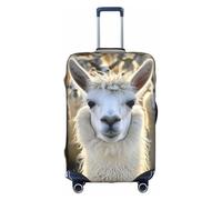 YKJJFVZ Lindo protector de equipaje impreso llama para viajes, fundas de equipaje elegantes y protectoras, blanco, XL, XL, Blanco 1, XL