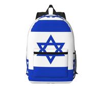YKJJFVZ Mochila con estilo con bandera israelí impresa, mochila de viaje, mochila de trabajo, mochila ligera, negro, talla única, negro, rozmiar uniwersalny, Negro 1, Rozmiar uniwersalny