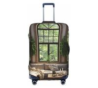 YKJJFVZ moderno protector de equipaje de medio siglo para viajes, elegantes y protectoras, blanco, grande, blanco, grande, Blanco 1, L