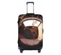 YKJJFVZ Negro Rose Gold Marble Print Maleta Protector de viaje, Fundas de equipaje elegantes y protectoras, blanco, grande, blanco, grande, Blanco 1, L