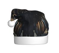 YKJJFVZ Patrón de pájaro con estampado Santa Claus sombrero, Unisex adulto sombrero de Navidad, sombrero de Navidad para Año Nuevo