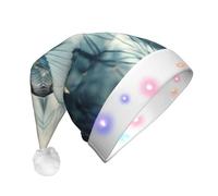 YKJJFVZ Patrón de pájaro3 imprimir sombrero de Navidad, sombrero de Santa Claus, sombrero de vacaciones de Navidad clásico, para el año nuevo suministros para fiestas regalos