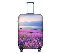 YKJJFVZ Protector de equipaje con estampado de campos de lavanda para viajes,Fundas de bolsillo de equipaje elegantes y protectoras, Blanco 1, XL