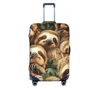YKJJFVZ Protector de maleta con estampado de perezoso lindo para viajes, elegantes y protectoras fundas de equipaje, Blanco 1, M