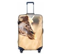 YKJJFVZ Protector de viaje de maleta con estampado de jirafa animal, elegante y protector cubre el equipaje, blanco, grande, blanco, Blanco 1, L