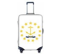 YKJJFVZ Rhode Island State Flag Print Protector de equipaje para viajes, elegantes y protectoras, Blanco 1, M