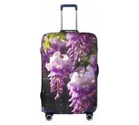 YKJJFVZ wisteria flores en colores soñadores impresión maleta protector de viaje, fundas de equipaje elegantes y protectoras, Blanco 1, M