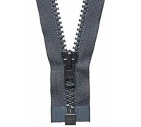 YKK Cremallera abierta, vislon, n.º 580, negro, 51 cm de longitud