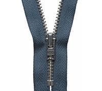 YKK Cremallera de Bloqueo automático, Metal, No. 579 Carbón, 15 cm Length