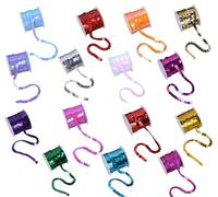 YKKJ 15 rollos Lentejuelas Cinta Coloreado,Coloreado Rollos de Lentejuelas,para Manualidades Adornos Accesorios de Vestuario.