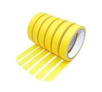 YKKJ Cinta de Enmascarar 6 Rollos de Cinta Carrocero, 15 mm x 20 m, Cinta de Pintor, No Deja Residuos, para Proteger las Superficies al Decorar para Arte Acuarela
