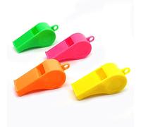 YKKJ Silbato para niños, silbatos de 30 Piezas con cordón, Silbato de plástico para Entrenador de árbitro, Silbato para Salvavidas Deportivo de fútbol