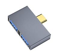 Yklhsocneg 1 adaptador tipo C USB 3.0 de 5 Gbps HUB tipo C a 2 USB 3.0 HUB conector externo adaptador HUB