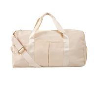 Yklhsocneg 1 Bolsa de Gimnasio, Bolsas de Deporte para Mujeres y Hombres, Bolsa de Viaje con Bolsillo Húmedo y Compartimento para Zapatos, Color Beige