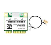 Yklhsocneg RTL8822CE Tarjeta WiFi+Antena 802.11AC Red Mini PCIe BT5.0 Soporte Ordenador portátil/PC /11