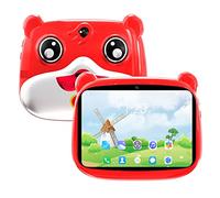 Yklhsocneg Tablet PC 7.1 para niños 12GB + 512GB 1400X 3200 Android Tablet PC Support Fingerprint Face Unlock Red EU Plug