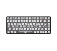 Yklhsocneg Teclado mecánico de 84 teclas intercambiables en 3 modos Bluetooth 2.4G inalámbrico personalizado teclado mecánico kit negro