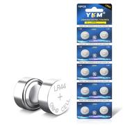 YKM LR44 AG13 357 SR44 A76 303 SR1154 Batería alcalina de 1,5 V para Relojes, botón Remoto de Juguete, Pila de Monedas, 10 Unidades