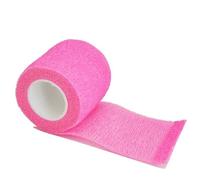 YKMYXZ, 1 rollo de vendaje de gasa autoadhesivo transpirable de 2,5/5/10 cm x 4,8 m for fijación deportiva de dedos, muñecas y piernas.(Pink 2,15cmX4.8m)