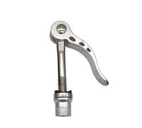 YKMYXZ, 1 tornillo de liberación rápida M8 50/55/60/65/75 mm para tija de sillín de bicicleta, perno de aluminio, piezas de repuesto para ciclismo(M8x50mm Silver Color)
