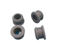 YKMYXZ, 10 tapones de goma de silicona con ojales a presión de 2 a 30 mm, casquillo Wiprotect (gris, A25 mm (agujero de 20 mm)