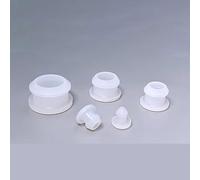 YKMYXZ, 10 tapones de goma de silicona de 2,5 a 50,106 mm (transparente, 16 mm)