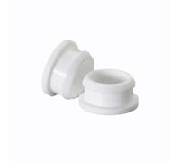 YKMYXZ, 10 tapones de goma de silicona de 2,5 a 50,207 mm, tapón de sellado (blanco, A 44,6 mm (C 5 mm)