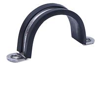 YKMYXZ, 4 abrazaderas en U de acero inoxidable 304 con revestimiento de goma for montaje de cables y mangueras.(50mm)