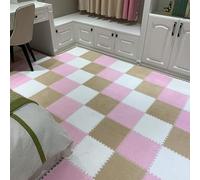 YKMYXZ Alfombrilla de Rompecabezas Peluda for el hogar, Aislamiento acústico, se Puede Recortar, Protege Piso, 10 Piezas(Style E)