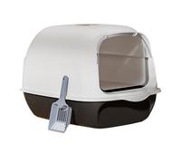 YKMYXZ Bandeja Sanitaria Bandeja de Arena for Gatos Cerrada, Orinal, Inodoro Desmontable, antisalpicaduras, fácil de Limpiar for Animales pequeños, Bandeja de Arena for Gatos, Cajas de Arena,(Black)