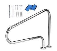 YKMYXZ, Barandilla de piscina, pasamanos de piscina for piscinas enterradas, pasamanos de seguridad de acero inoxidable for piscinas con accesorios(47X31in/121 * 80cm)