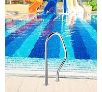 YKMYXZ, Barandilla for piscina enterrada, 80 x 22 x 47 cm, pasamanos curvo for piscinas de jardín y patio.(1Pcs)
