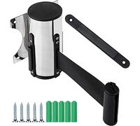 YKMYXZ Barrera de Cuerda Cinta retráctil de Control multitudes for Montaje en Pared, Ideal for Bancos, Parques y hoteles(5m)