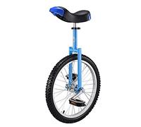 YKMYXZ, Bicicleta Divertida de Ejercicio con Equilibrio de Ruedas de 20 Pulgadas - Asiento Ajustable - Capacidad de 150 kg - Scooter de Fitness for actuaciones en Circo(Blue)